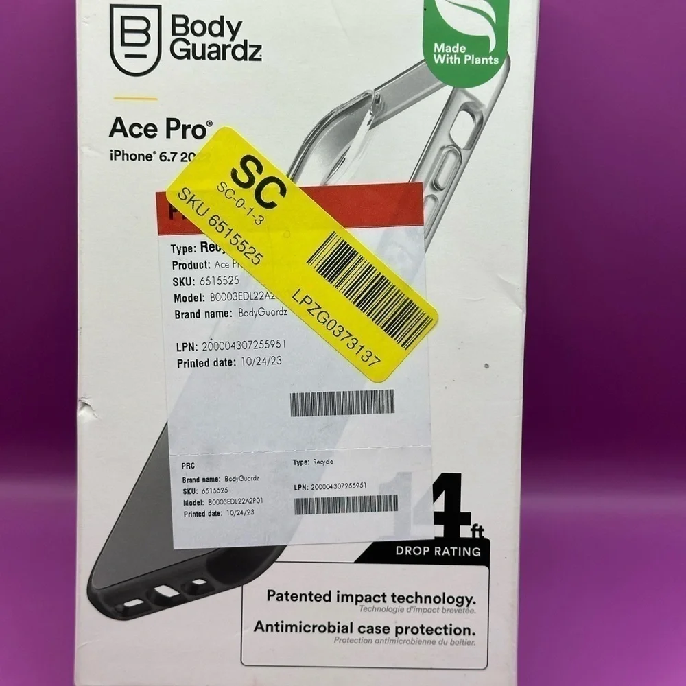 🖤BNIB BODYGUARDZ HOMBRE PHONE CASE + SCREEN PROTECTOR IPHONE 14 PLUS🖤